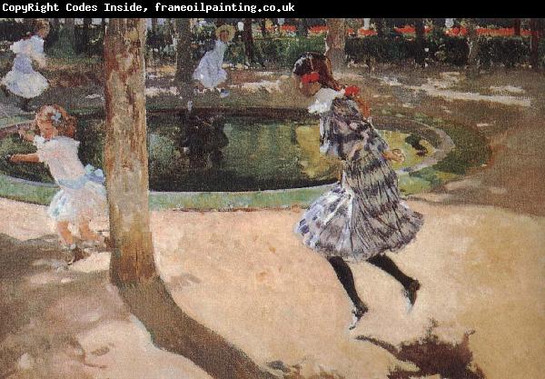 Joaquin Sorolla Elaine and Mary in the skipping